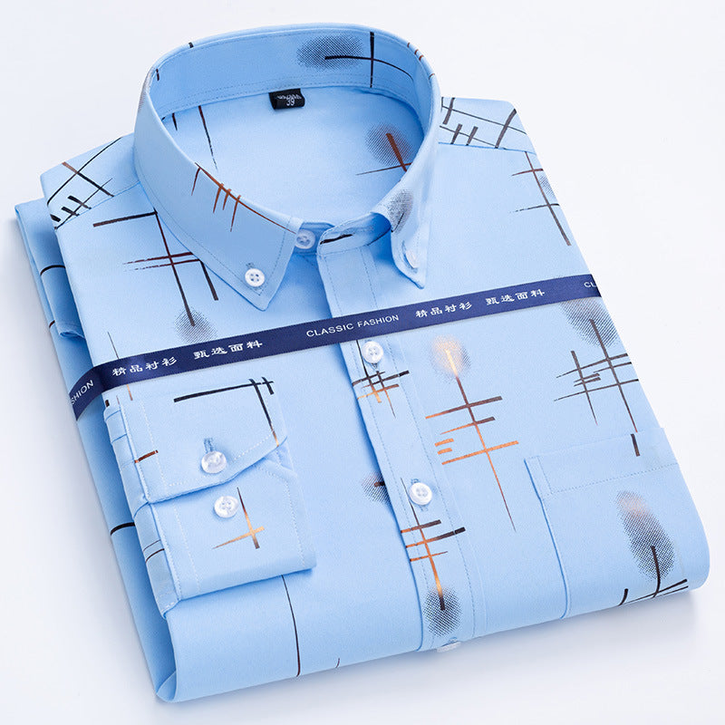 Men's Wrinkle-Free Plaid Shirt — Classic Fit