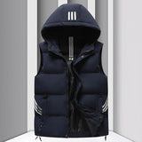 Men's Coat Hooded Thickened Warm Waistcoat Cotton Vest
