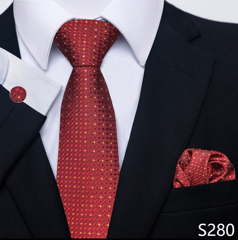 Men's Tie, Scarf & Cuff Buckle Set