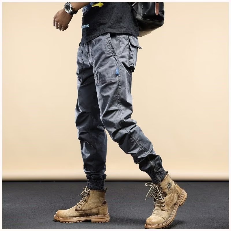 Loose Casual Ankle-Tied Jogger Pants