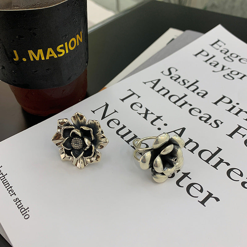 Vintage Peony Statement Ring