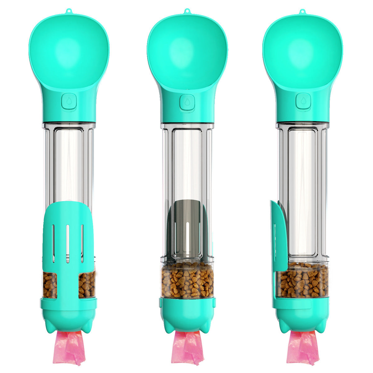 3-in-1 Travel Dog Water Bottle & Treat Dispenser