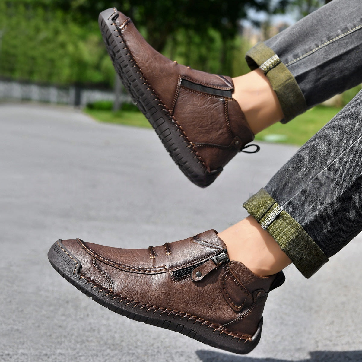 Men's Side-Zip Casual Ankle Boots