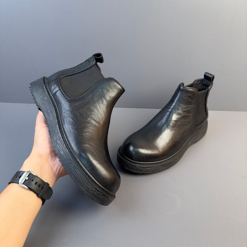 Men's Round-Toe Chelsea Boots