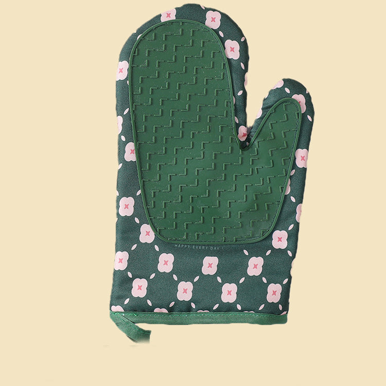 Heat-Resistant Cotton Oven Mitts