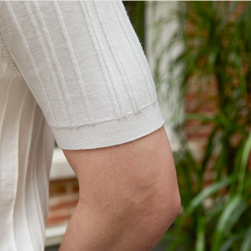Men's Ribbed Slim-Fit Knit Tee