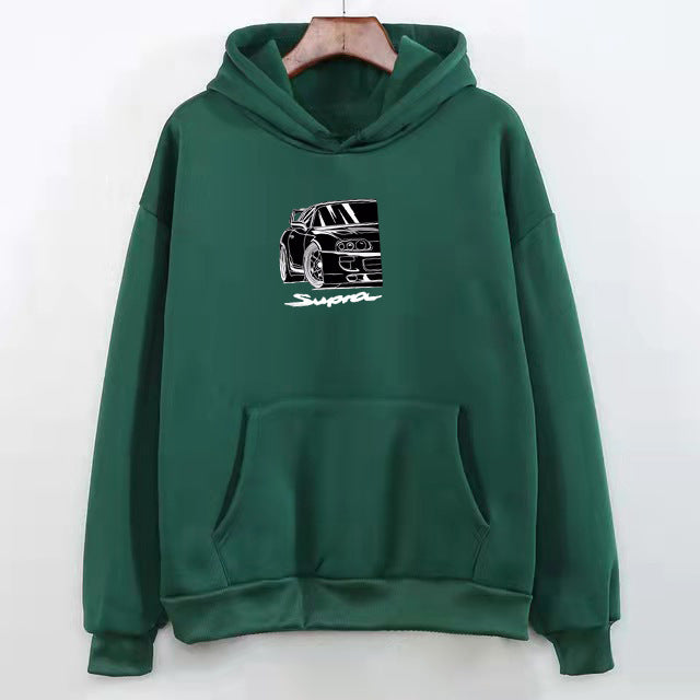 Women's Plus-Size Velvet Padded Hoodie