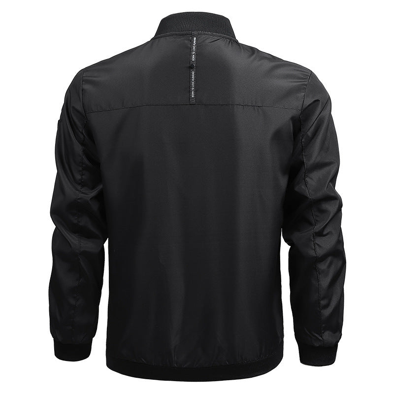 Solid Color Casual Men's Coat
