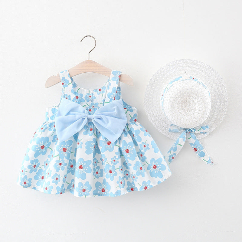 Girls Sleeveless Pleated Dress