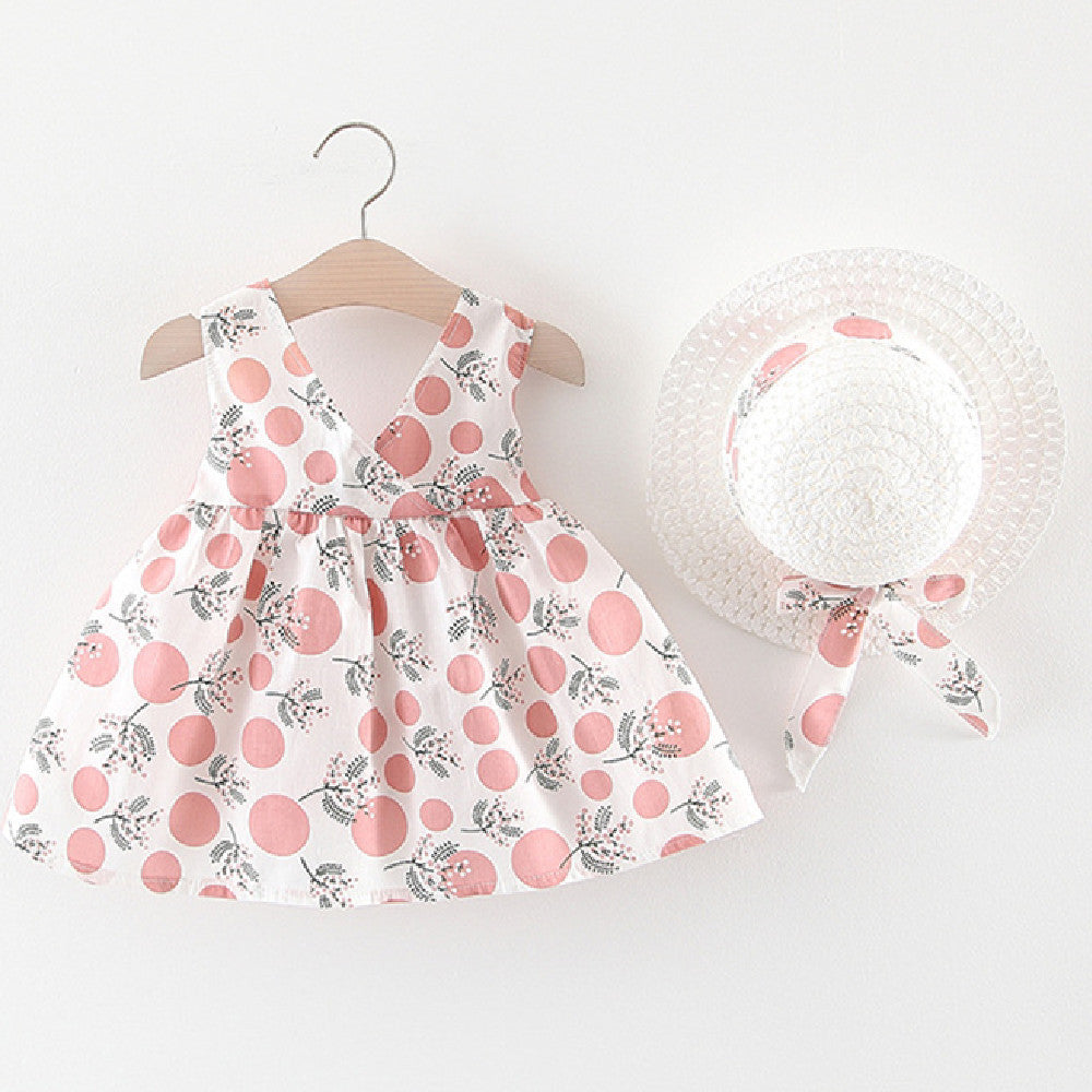 Baby Girl Short-Sleeve Skirt Set