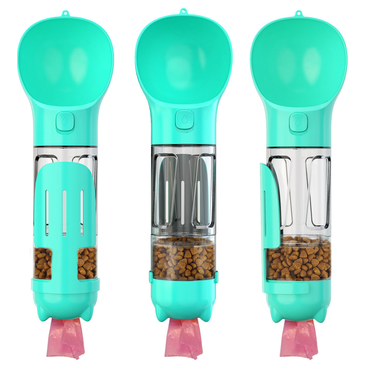 3-in-1 Travel Dog Water Bottle & Treat Dispenser