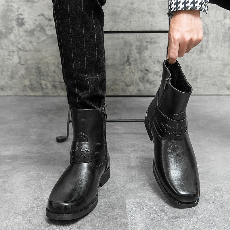 Western-Style Men's Cowboy Boots