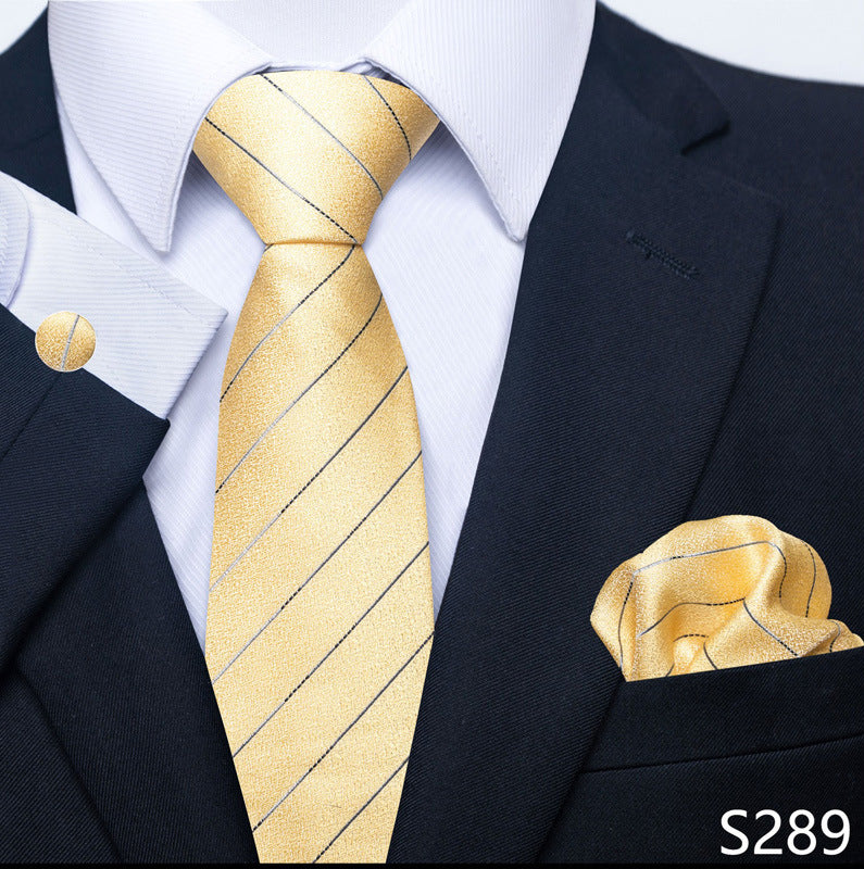 Men's Tie, Scarf & Cuff Buckle Set