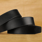 Men's Leather Letter Belt