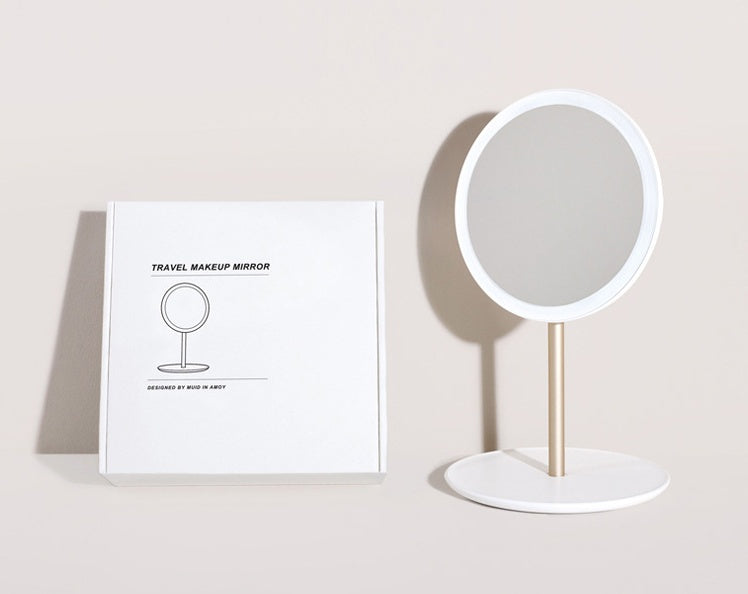Folding LED Makeup Mirror