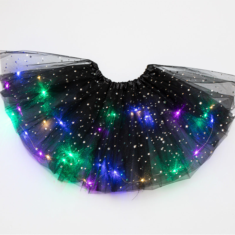 LED Light-Up Sequin Tutu Skirt