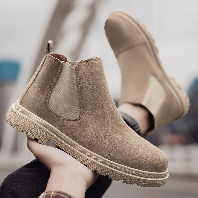 Slip-On Retro High-Top Boots