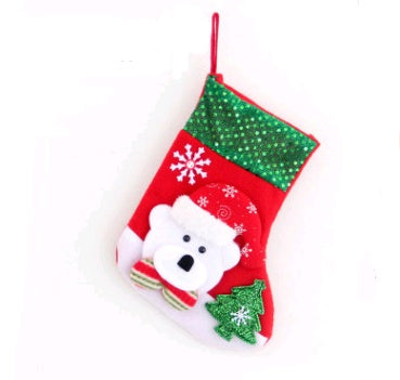 Santa Christmas Stocking Gift Bag
