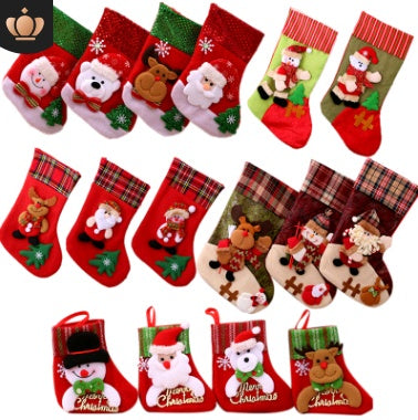 Santa Christmas Stocking Gift Bag
