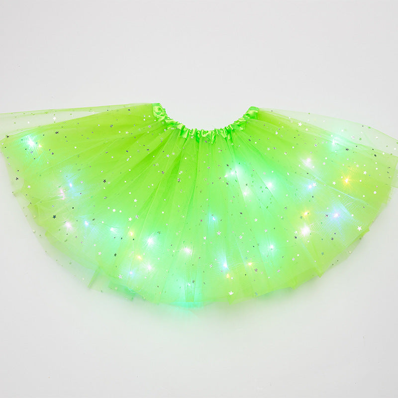 LED Light-Up Sequin Tutu Skirt
