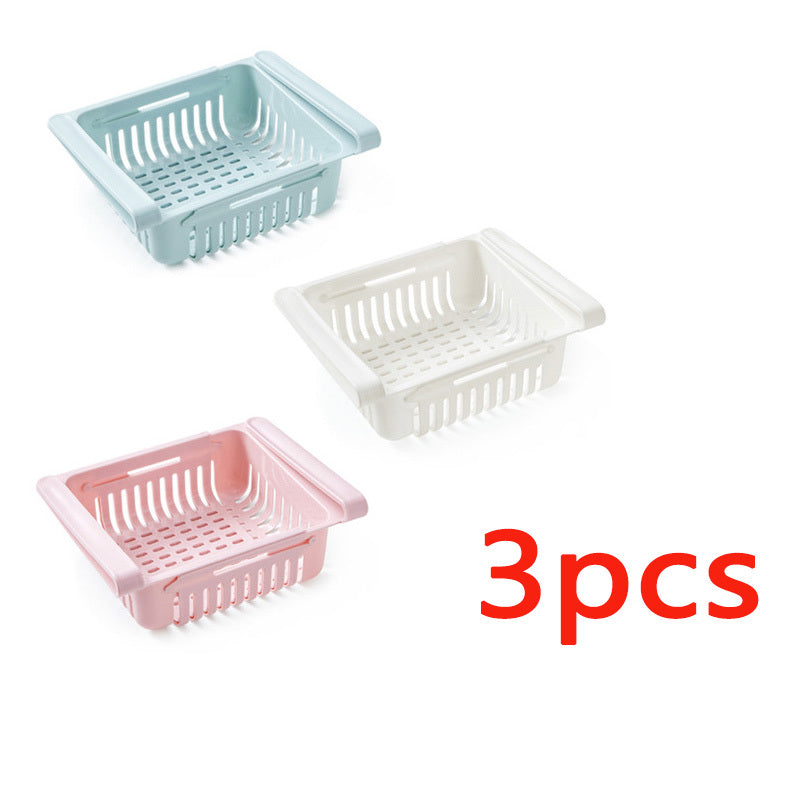 Stretchable Refrigerator Storage Basket