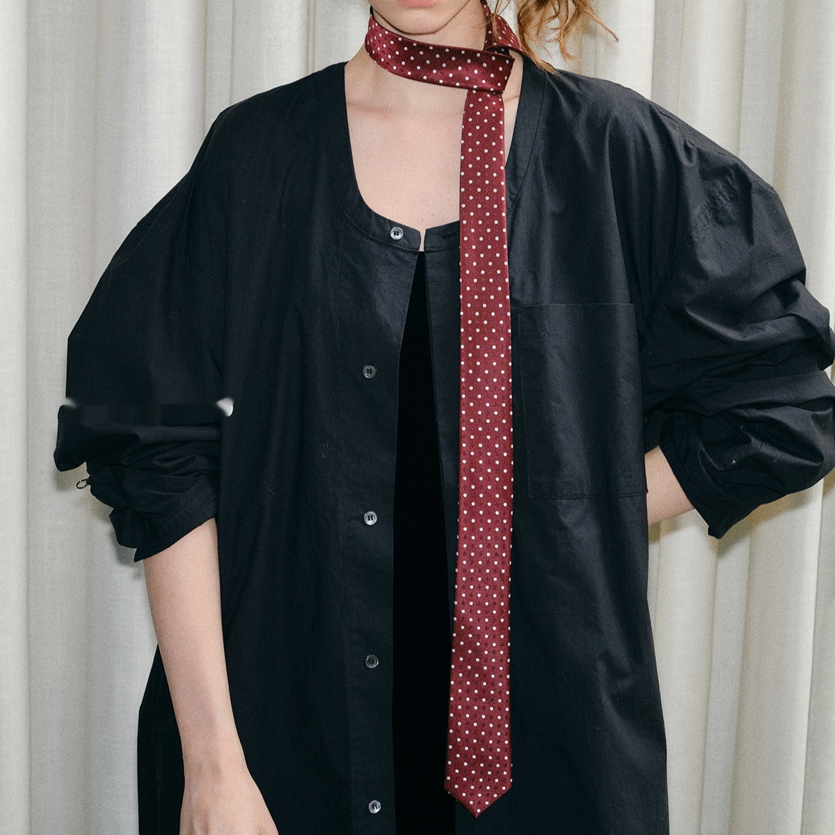 College-Style Tie Shirt