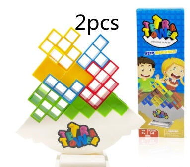 Family Tower Block Stacking Game