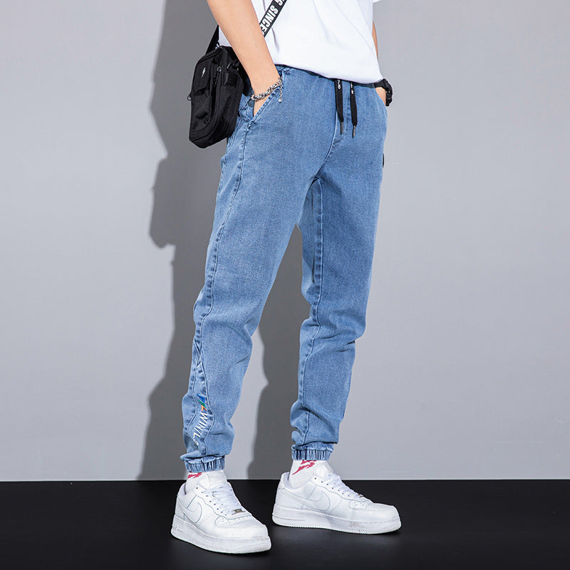 Men's Loose Harem Cuffed Jeans