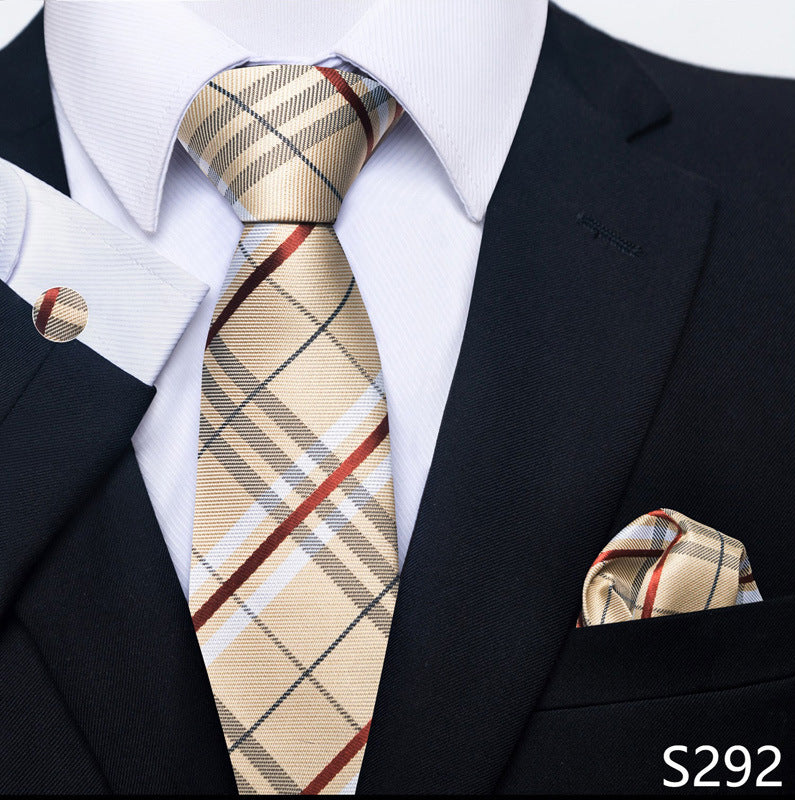 Men's Tie, Scarf & Cuff Buckle Set