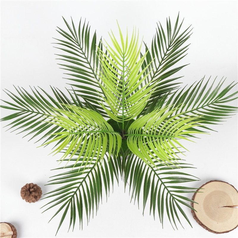 Faux Palm Leaf — 9-Head Plant Decor