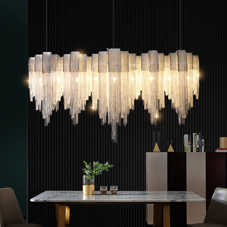 Tassel Aluminum Chain Chandelier