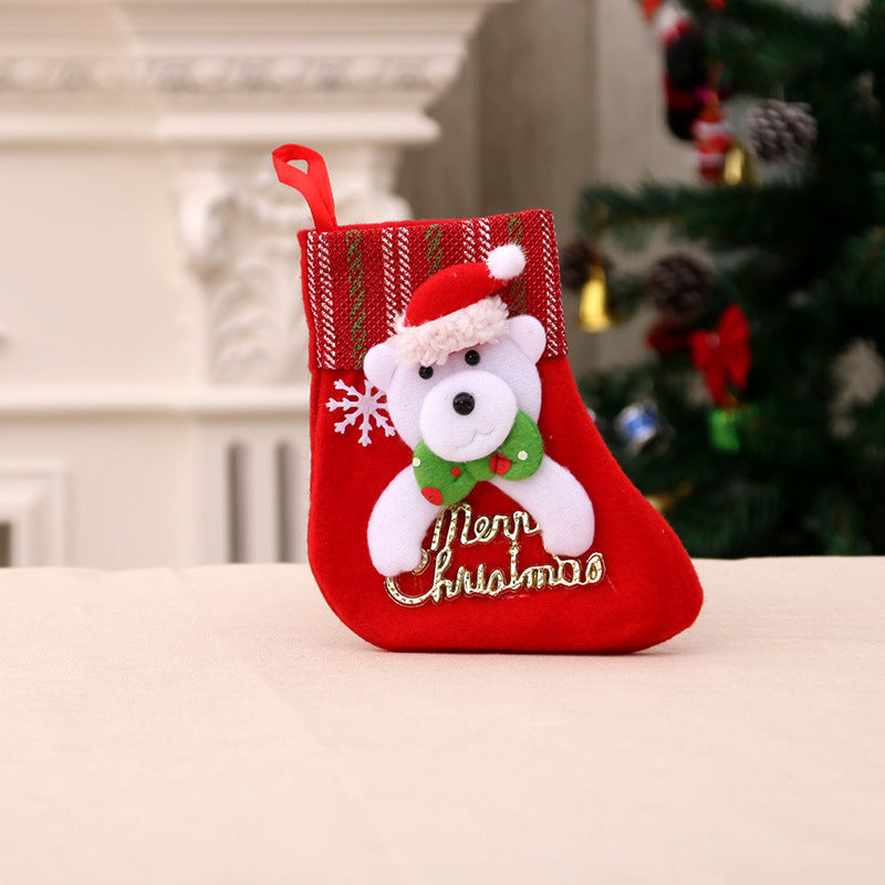 Santa Christmas Stocking Gift Bag
