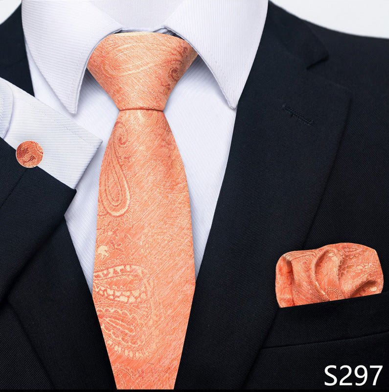 Men's Tie, Scarf & Cuff Buckle Set