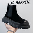 Chelsea Men's Low-top Smoke Pipe Platform Martin Boots