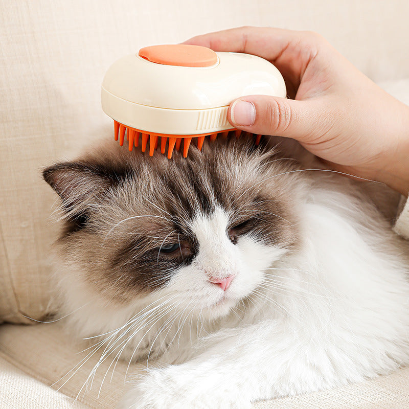 Self-Cleaning Steam Pet Grooming Brush