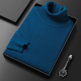 Bottoming Shirt Young And Middle-aged Slim-fit Solid Color Turtleneck Pullover Sweater