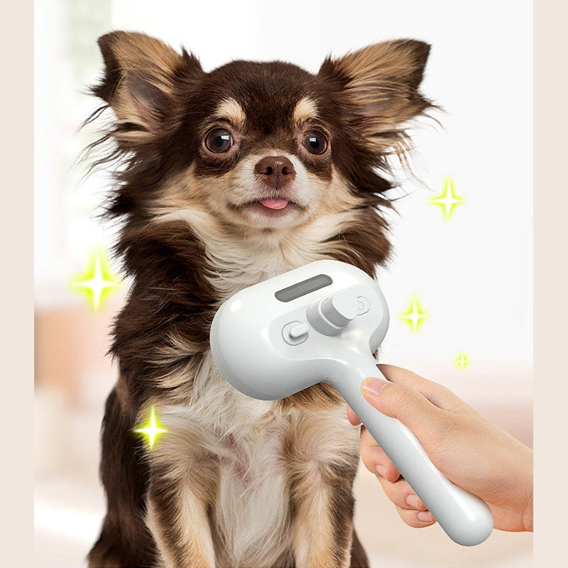 Self-Cleaning Pet Slicker Brush with Mister