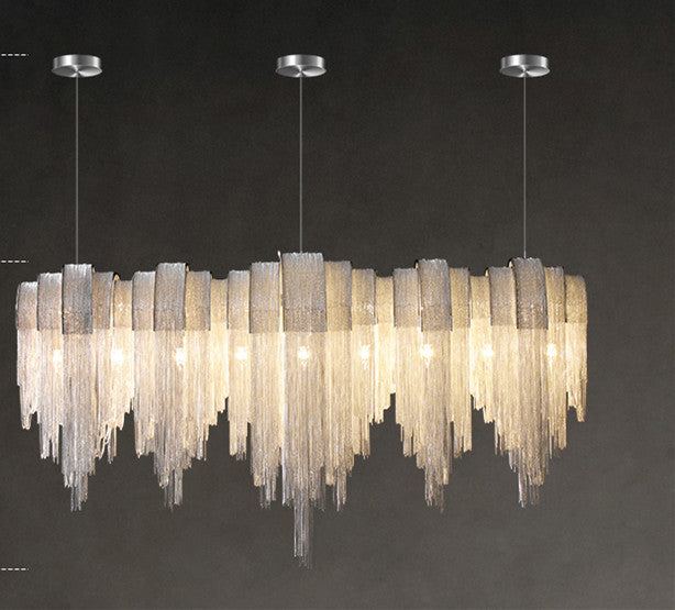 Tassel Aluminum Chain Chandelier