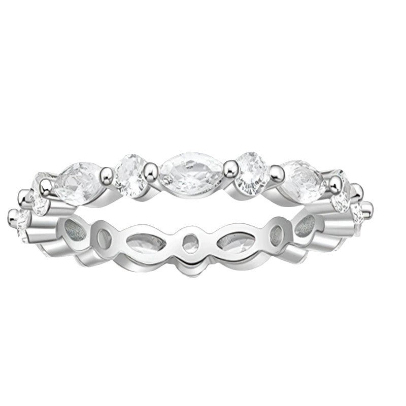 Silver Diamond Ring