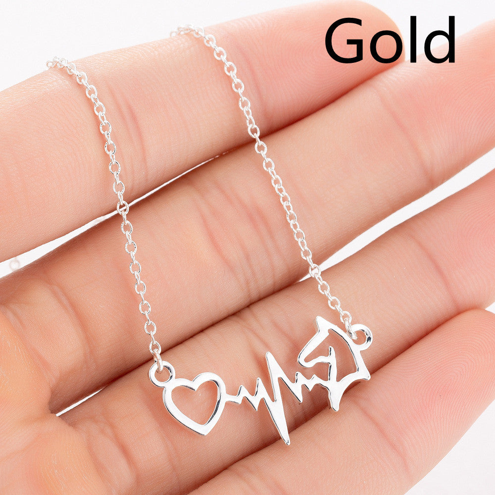 Pet Paw-Print Pendant Necklace