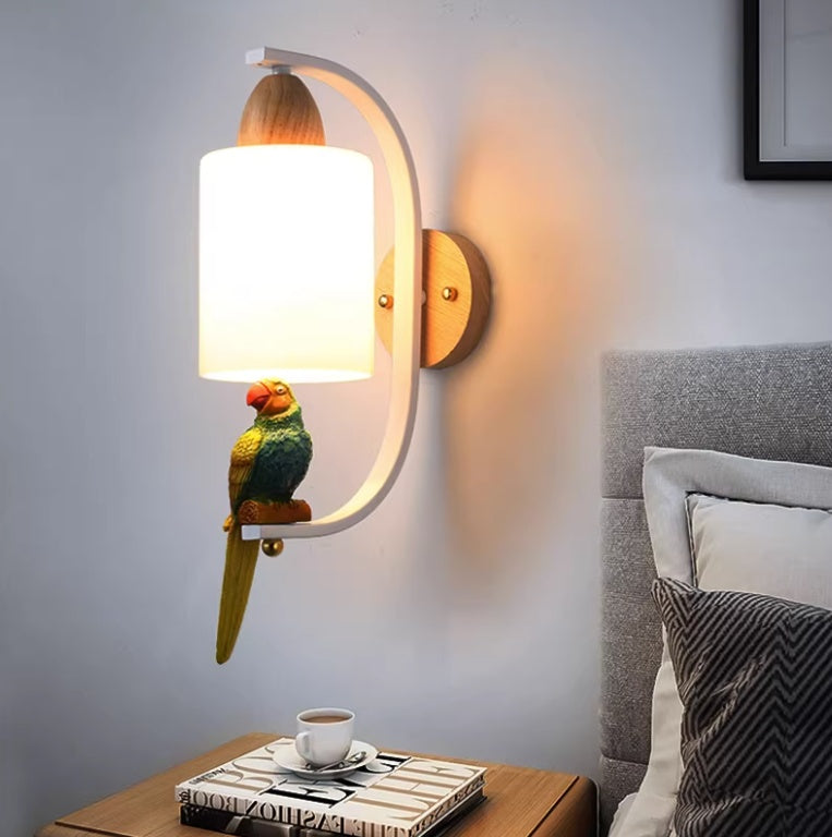 Resin Bird Wall Lamp