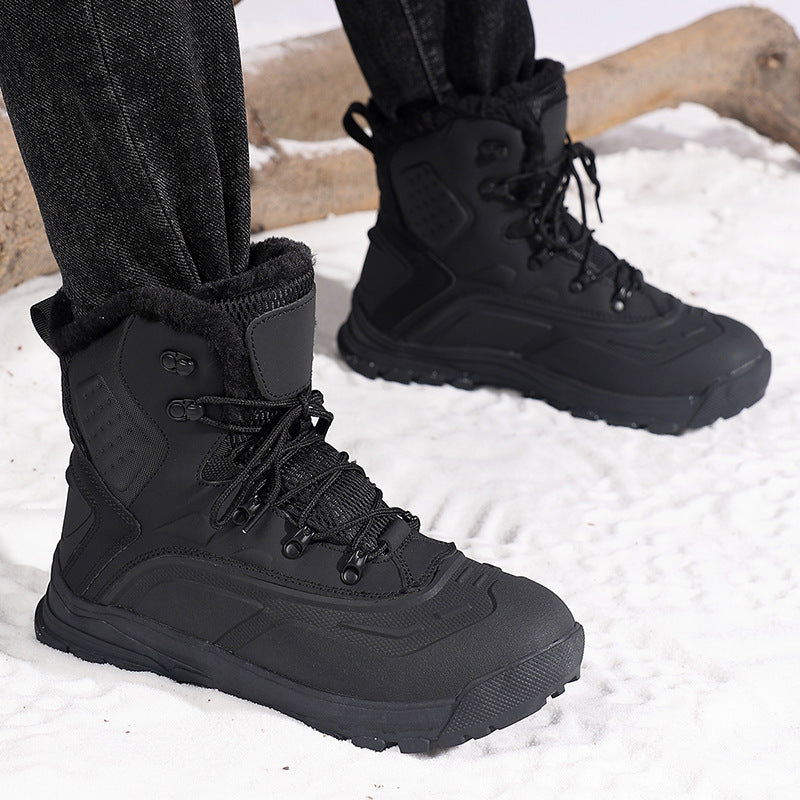Men's Fleece-Lined High-Top Boots