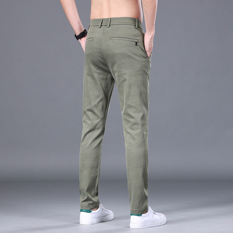 Men's Tencel Slim-Fit Trousers
