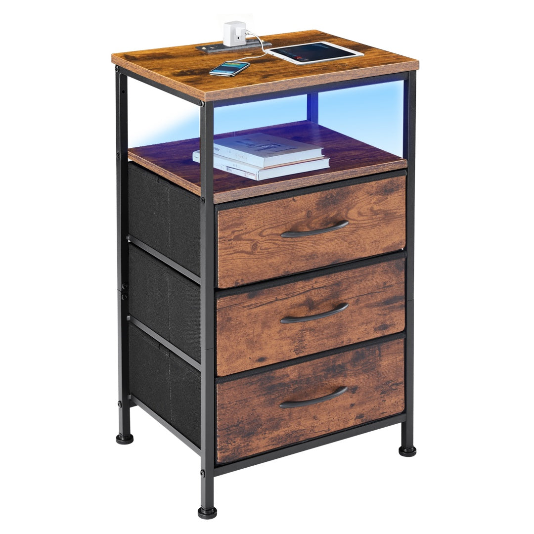 Charging-Station Nightstand with USB Ports