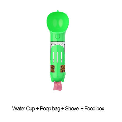 3-in-1 Travel Dog Water Bottle & Treat Dispenser