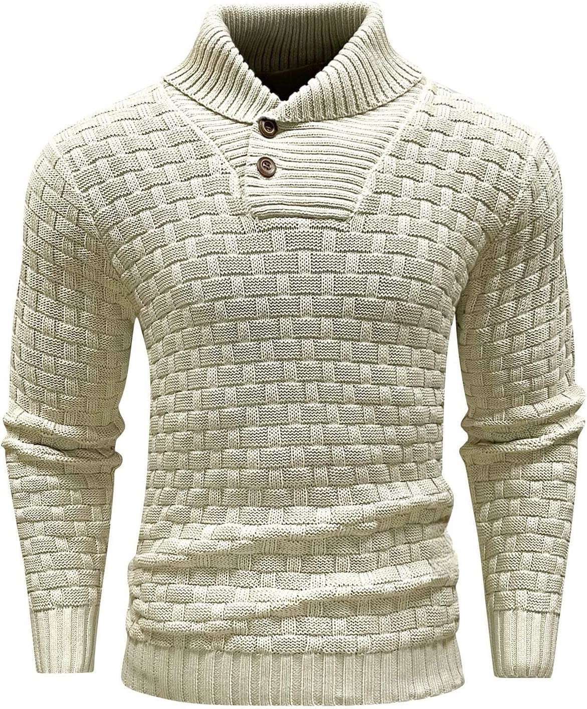 Boys' Plaid Button Sweater
