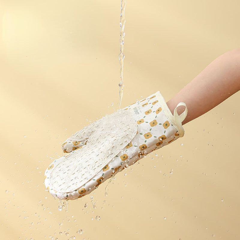 Heat-Resistant Cotton Oven Mitts