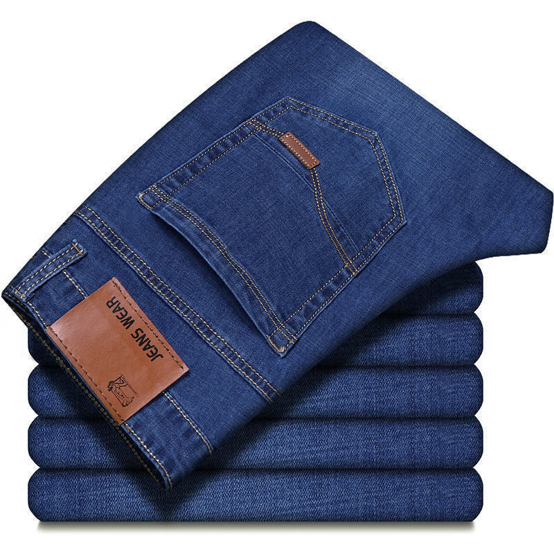 Men's Loose Straight Stretch Work Jeans