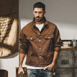 Fashion American Classic Vintage Denim Jacket Men