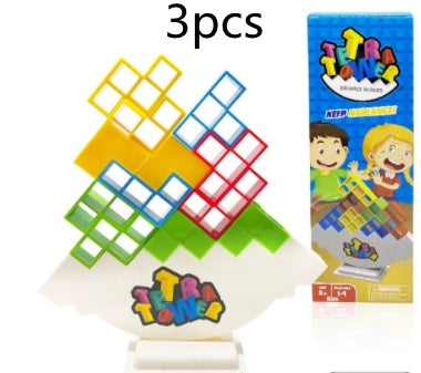 Family Tower Block Stacking Game